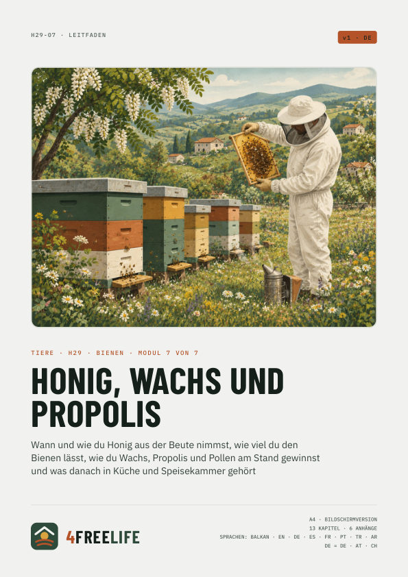 Honig, Wachs und Propolis