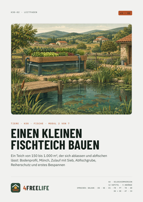 Einen kleinen Fischteich bauen