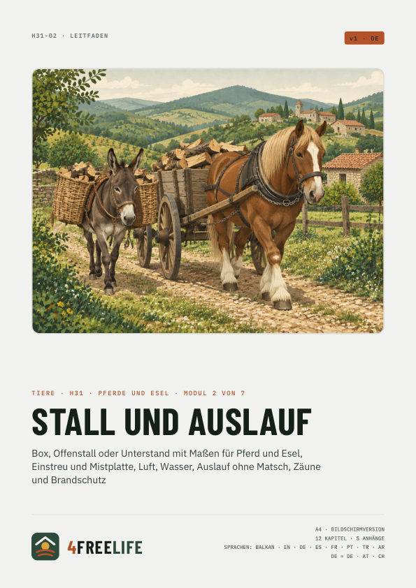 Stall und Auslauf