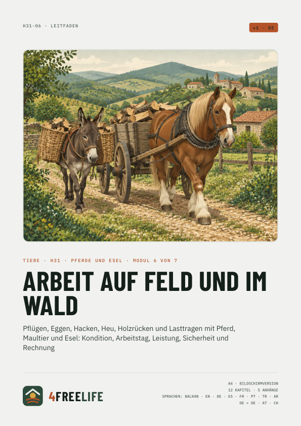 Arbeit auf Feld und im Wald