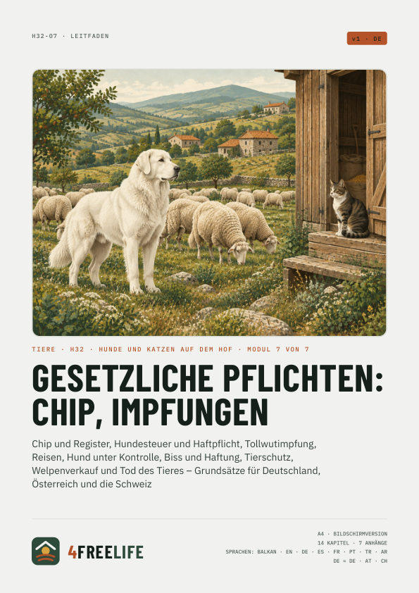 Gesetzliche Pflichten: Chip, Impfungen