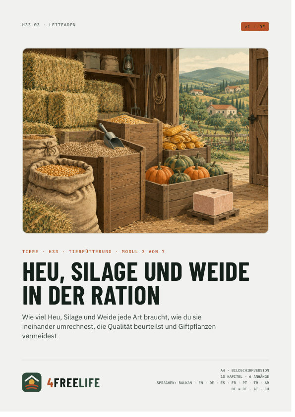 Heu, Silage und Weide in der Ration