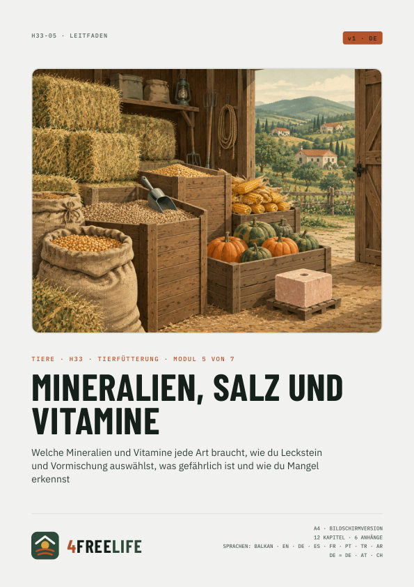 Mineralien, Salz und Vitamine