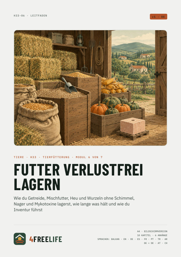 Futter verlustfrei lagern