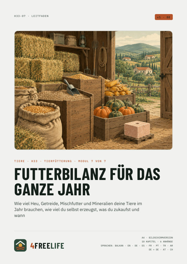 Futterbilanz für das ganze Jahr
