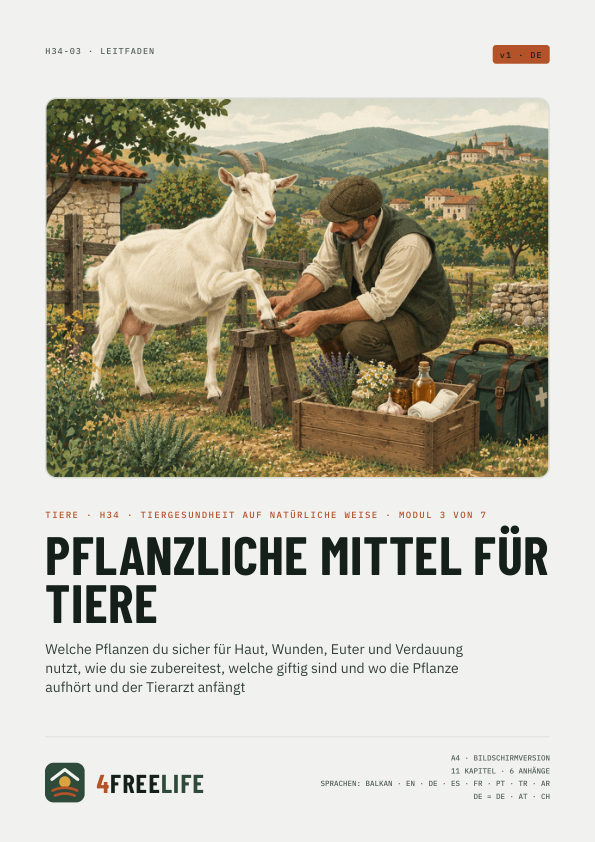 Pflanzliche Mittel für Tiere