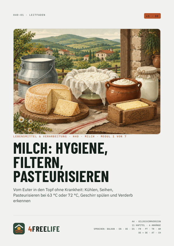 Milch: Hygiene, Filtern, Pasteurisieren
