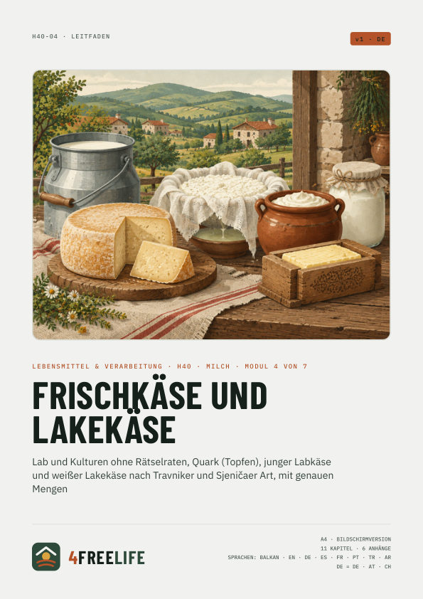 Frischkäse und Lakekäse