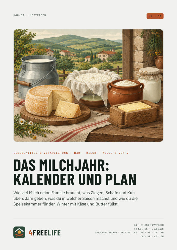 Das Milchjahr: Kalender und Plan