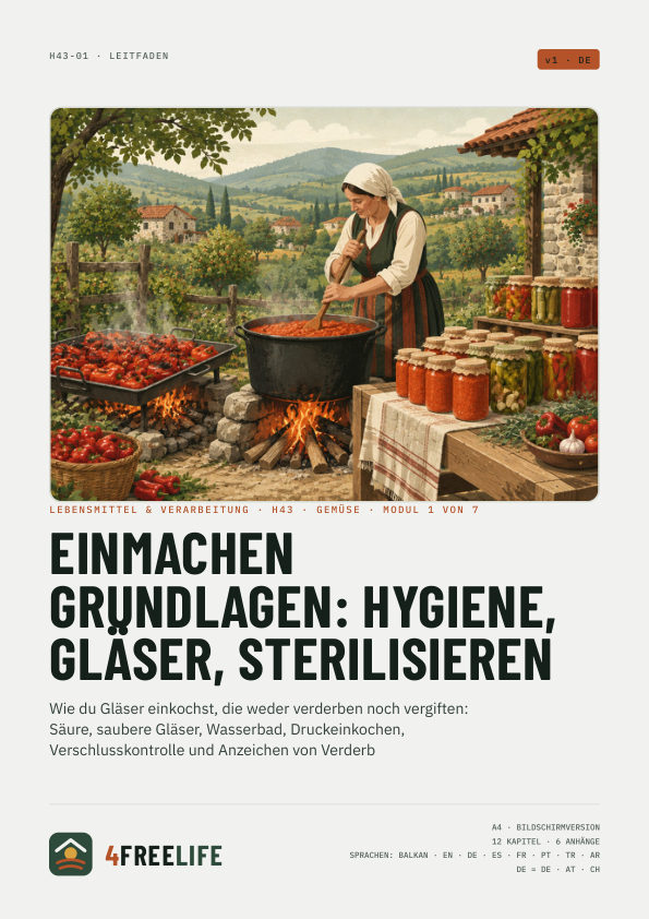 Einmachen Grundlagen: Hygiene, Gläser, Sterilisieren