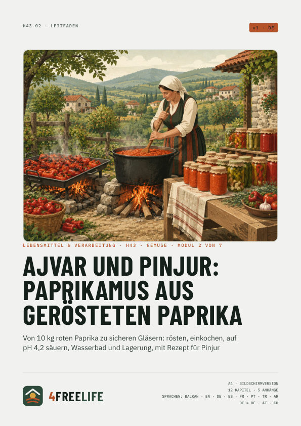 Ajvar und Pinjur: Paprikamus aus gerösteten Paprika