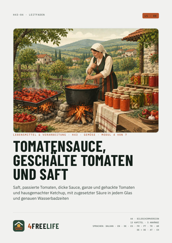 Tomatensauce, geschälte Tomaten und Saft