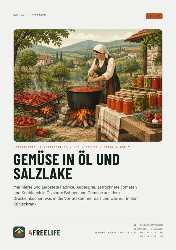 Gemüse in Öl und Salzlake