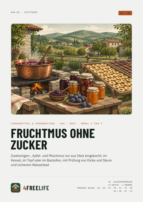 Fruchtmus ohne Zucker
