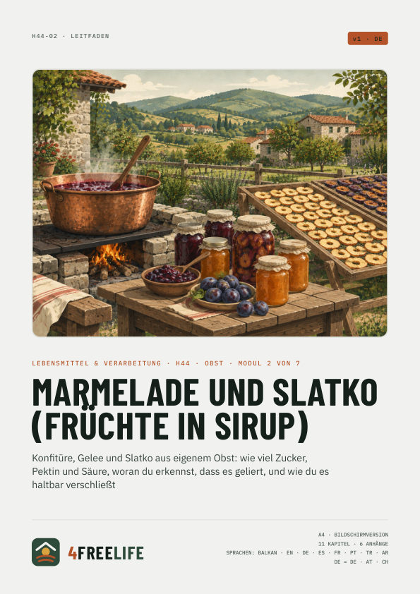 Marmelade und Slatko (Früchte in Sirup)