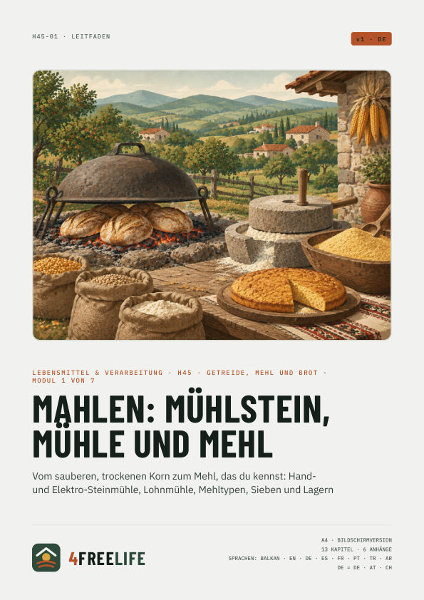 Mahlen: Mühlstein, Mühle und Mehl