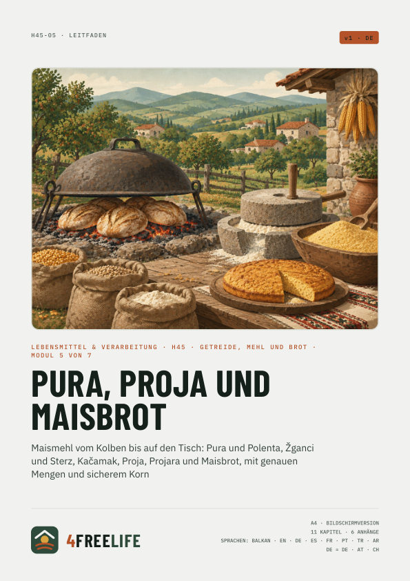 Pura, Proja und Maisbrot