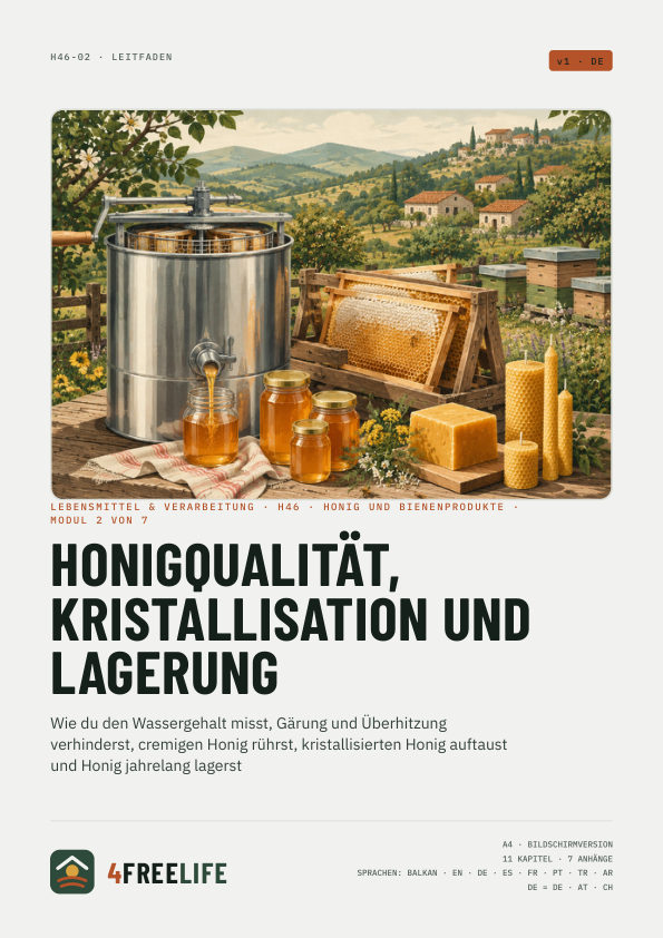Honigqualität, Kristallisation und Lagerung