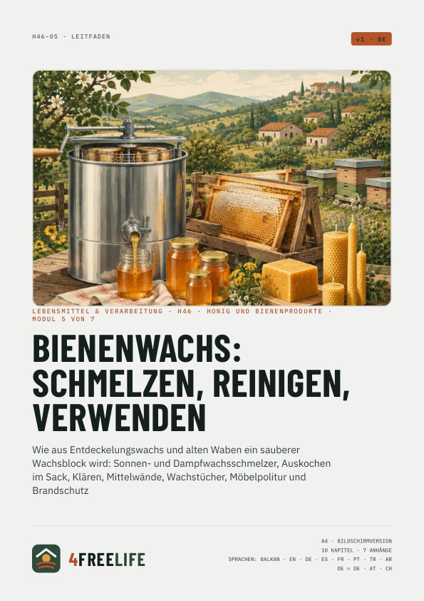 Bienenwachs: schmelzen, reinigen, verwenden