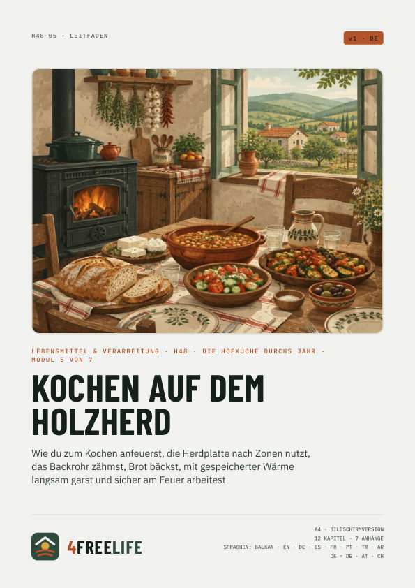 Kochen auf dem Holzherd
