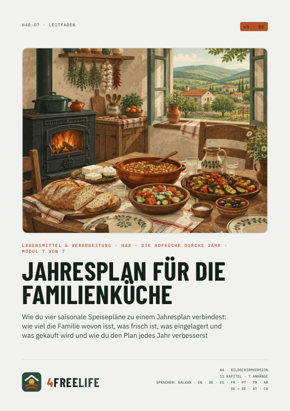 Jahresplan für die Familienküche