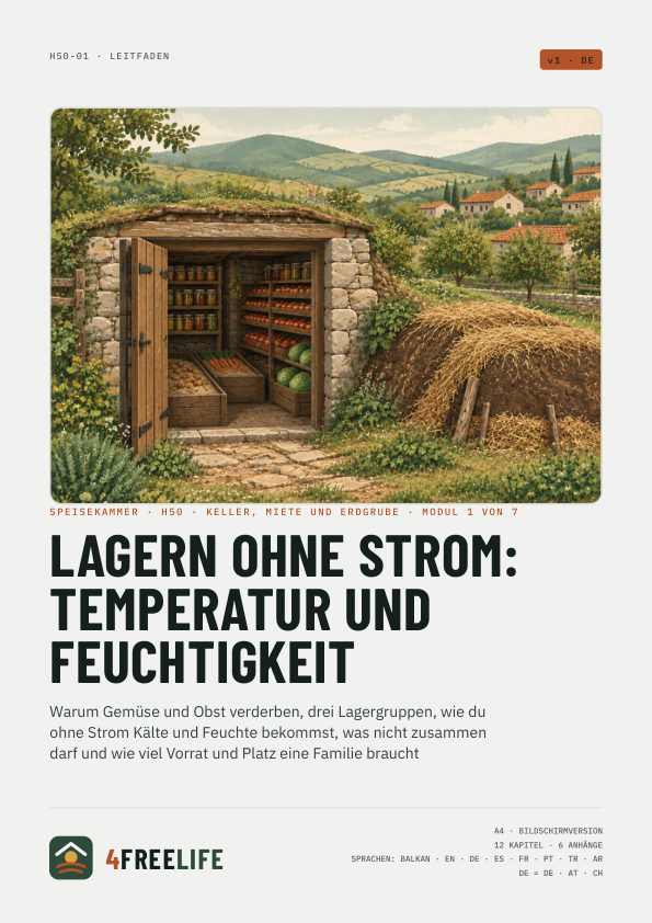 Lagern ohne Strom: Temperatur und Feuchtigkeit