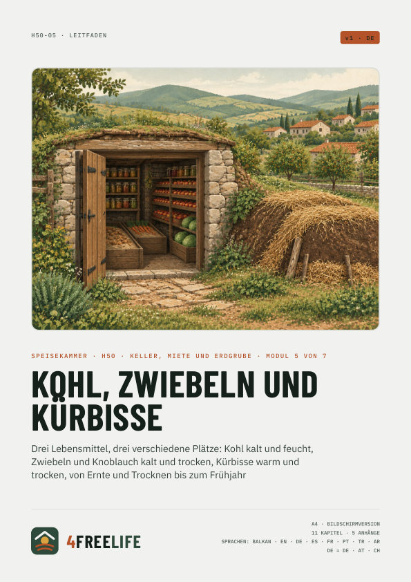Kohl, Zwiebeln und Kürbisse