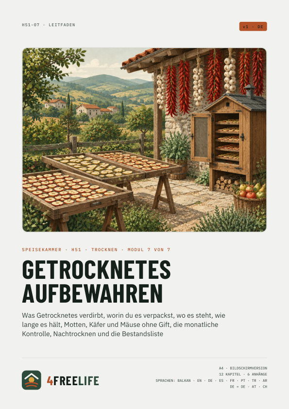 Getrocknetes aufbewahren