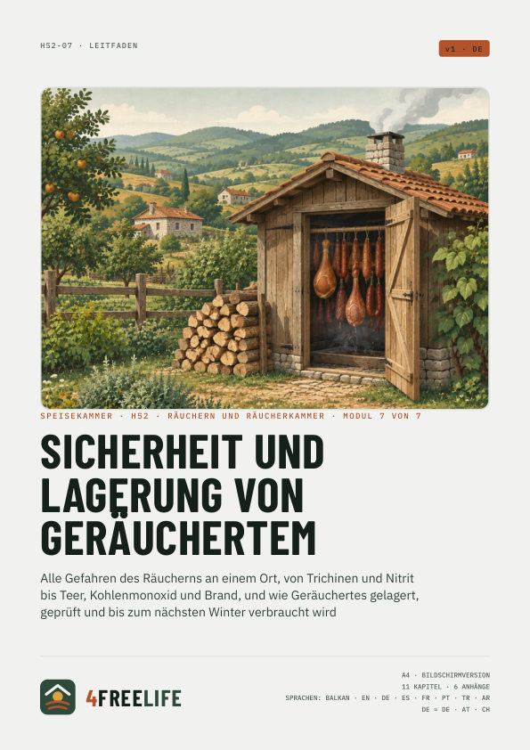 Sicherheit und Lagerung von Geräuchertem