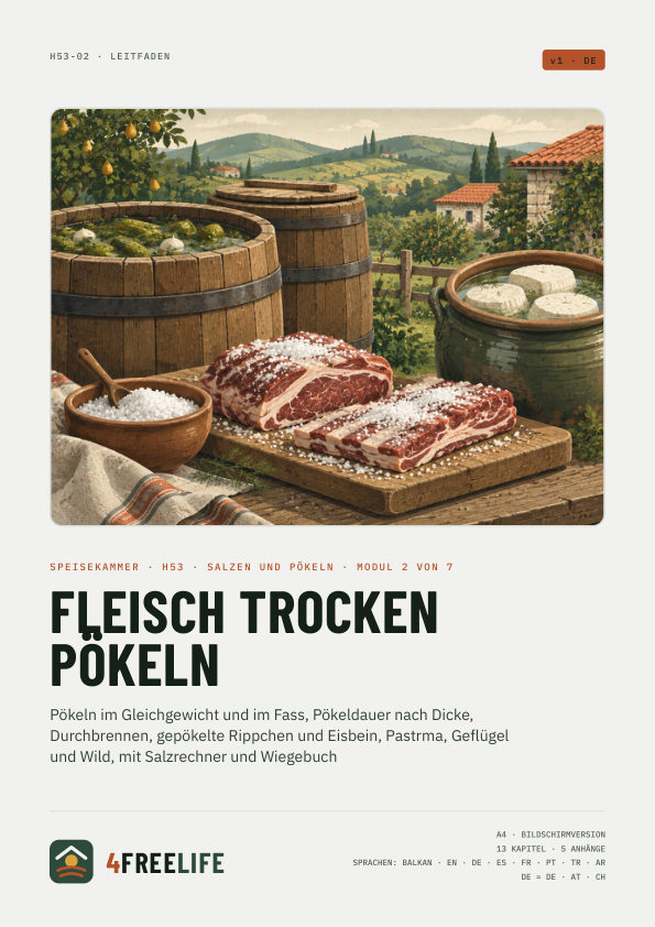 Fleisch trocken pökeln