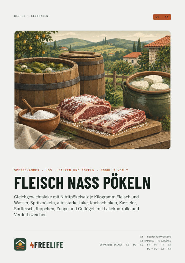 Fleisch nass pökeln