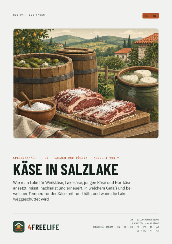 Käse in Salzlake
