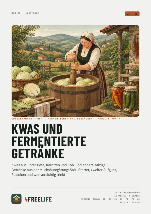 Kwas und fermentierte Getränke