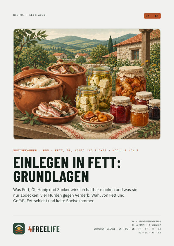 Einlegen in Fett: Grundlagen