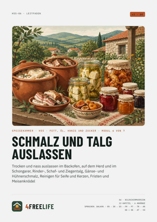 Schmalz und Talg auslassen
