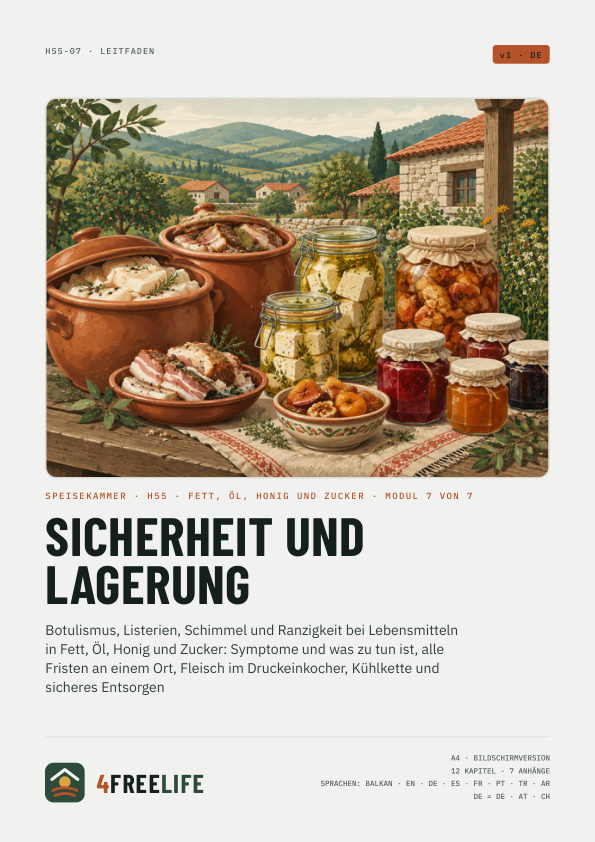 Sicherheit und Lagerung