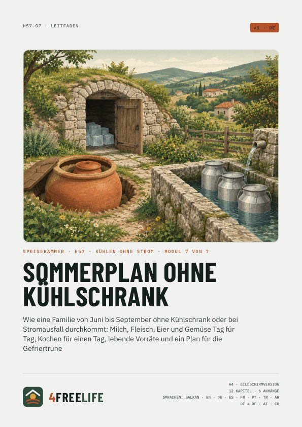 Sommerplan ohne Kühlschrank
