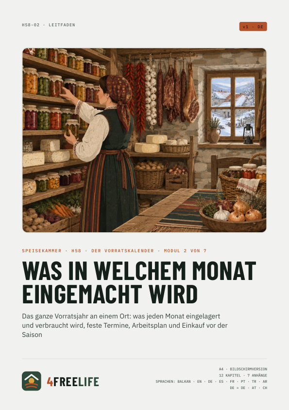 Was in welchem Monat eingemacht wird
