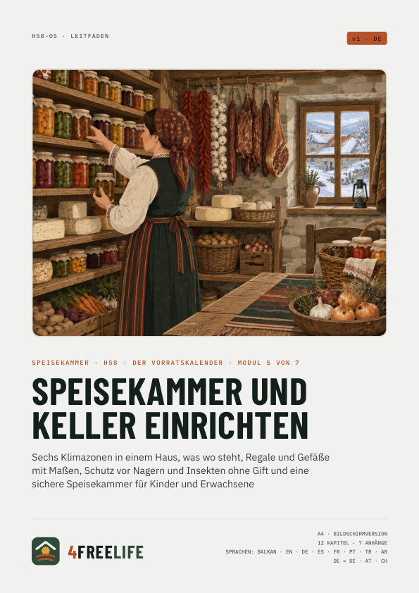 Speisekammer und Keller einrichten