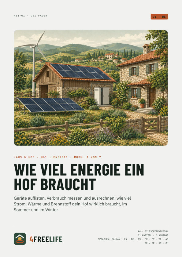 Wie viel Energie ein Hof braucht