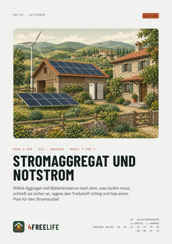 Stromaggregat und Notstrom