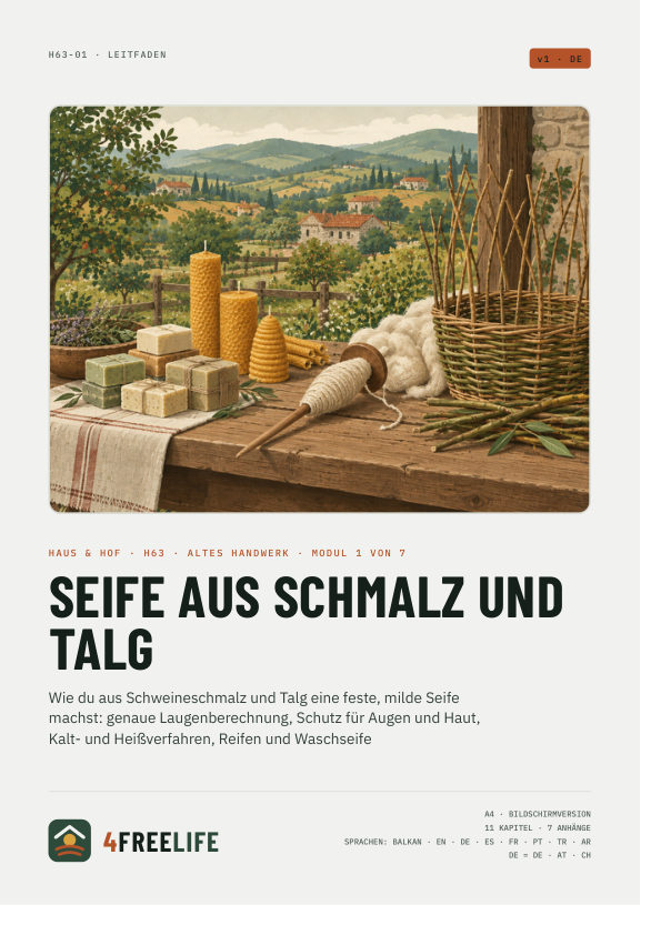 Seife aus Schmalz und Talg