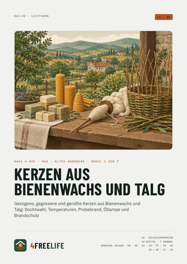 Kerzen aus Bienenwachs und Talg
