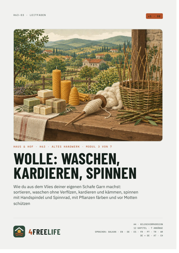 Wolle: waschen, kardieren, spinnen