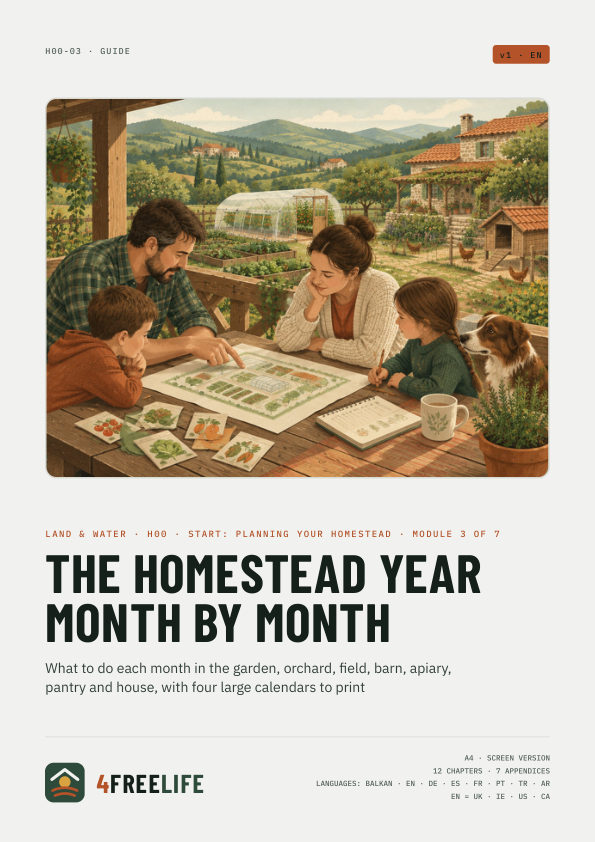 The homestead year month by month