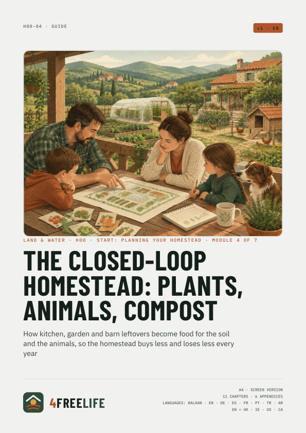 The closed-loop homestead: plants, animals, compost