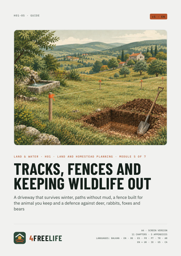 Tracks, fences and keeping wildlife out