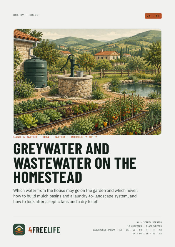 Greywater and wastewater on the homestead