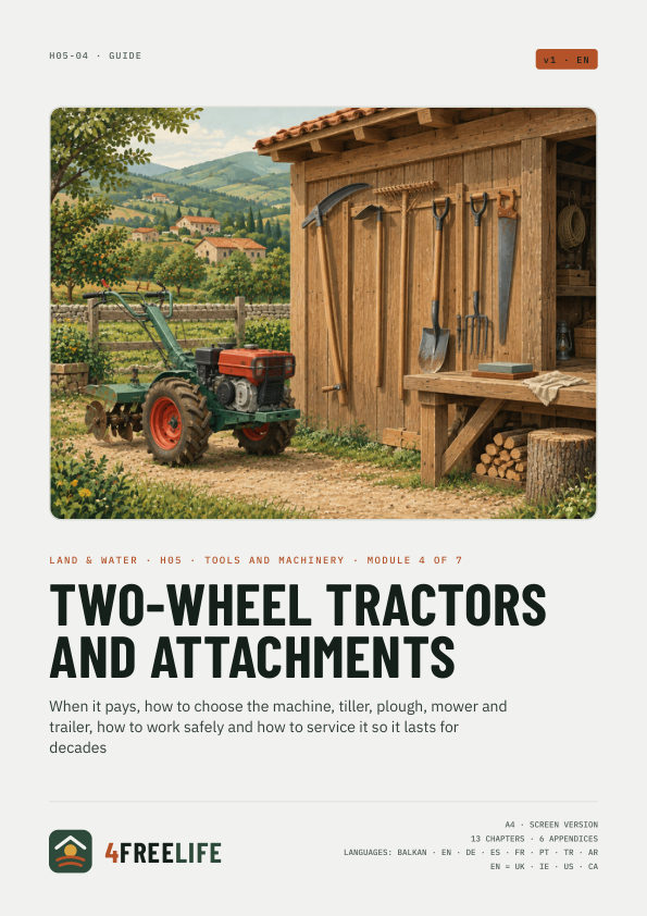 Two-wheel tractors and attachments