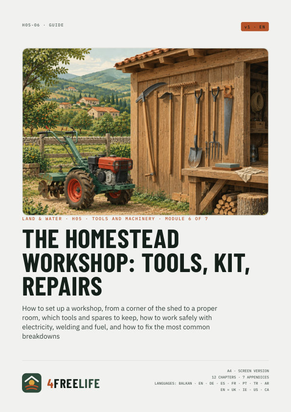 The homestead workshop: tools, kit, repairs